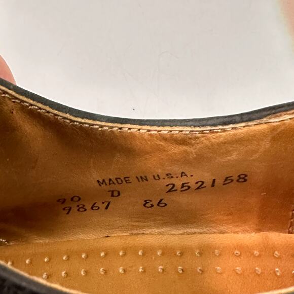 VERY GOOD Rancourt & Co. x Cole Haan Black Gray Nubuck Split Toe Vibram USA 9 D main image 6